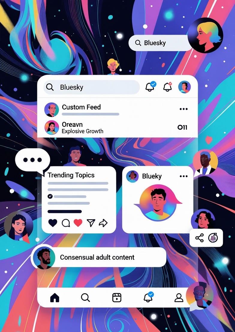 Bluesky custom feeds example