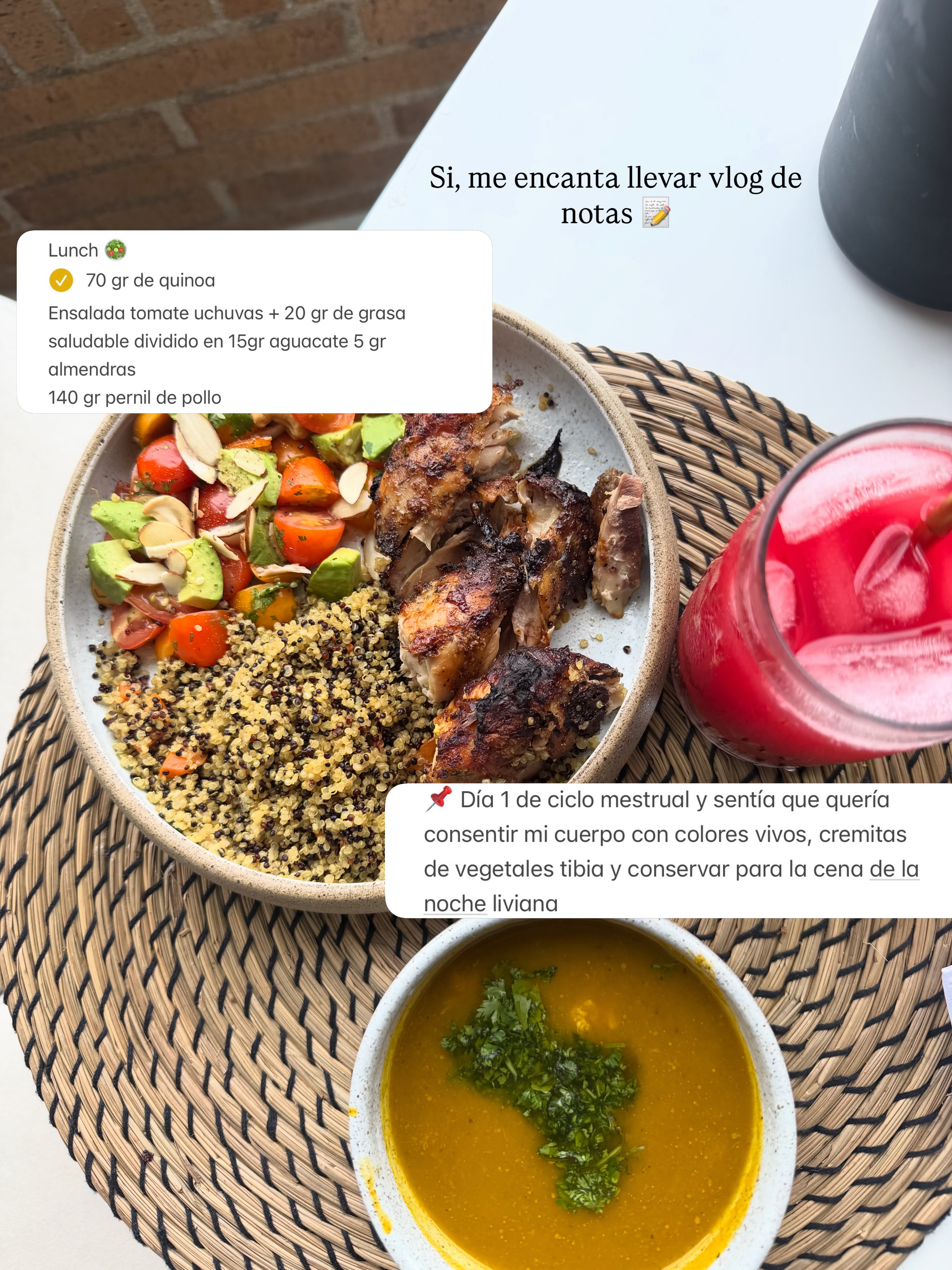 1. Yo también quería hacer el reto ehhh 😜 
2. Todo hay que decirlo pero al estilo Gourmet en casa si es posible jajaja 🤣 👩🏻‍🍳
3. Me encanta emplatar como si fuera a un restaurante y entre más colores tiene más me gusta! 
4. Te digo un secreto ? No necesitas ser nutricionista para saber esto. La variedad de colores en tus preparaciones psicológicamente no solo te anima a comer con más ganas sino que en nutrición indica presencia de fitonutrientes, variedad de vitaminas minerales y antioxidantes 🤌🏼🌿🥕🥒🫜
5. Estamos creando longevidad, energía, absorbiendo vitaminas y al tiempo disfrutando de los alimentos real. 
6. Para empezar hay que desaprender lo que nos han enseñado jajaj solo haz el experimento ! 7 días comiendo comida hecha por ti , no tiene que ser perfecto, solo debe sentirte fresco y natural. 
7. En mi biografía te dejo el link de mi recetario online 👩🏻‍🍳donde te comparto paso a paso algunas de mis recetas favoritas 
8. Hace poco leí en un libro una práctica de escribir ✍🏼 que comes por 21 días, se descriptivo con tu objetivo (ahorrar dinero- mejorar tu alimentación - reducir peso- crean consciencia en la comida - solo diversión ). 
Lo que no se mide es difícil de ajustar. 
Esa práctica en todas las áreas de tu vida 😅 
9. Sobra decir que el facto no es solo en los alimentos 😂 19