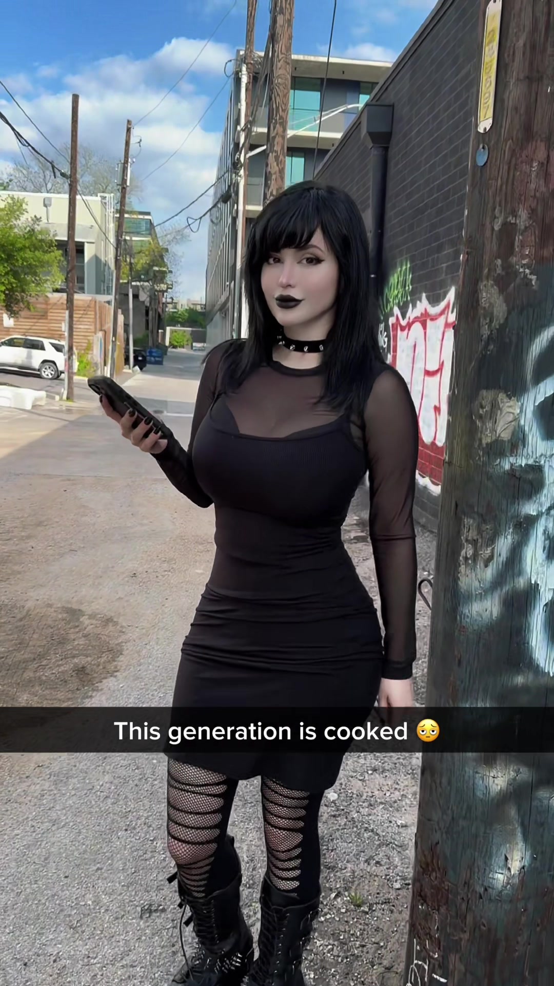 No one can talk anymore XD #goth #gothgirl #lol porn video - Secreto Mio